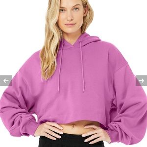 ALO brand “Bae Hoodie” size XS, cropped, SO CUTE!!